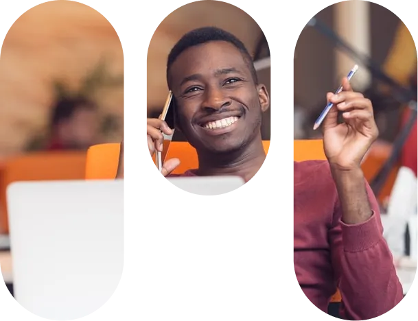 Funding specialist on a call with a business owner